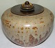 Royal Copenhagen Stoneware Vase with Knud Andersen Bronce Lid