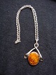 Skønvirke.
 Necklace with 
Amber.
 Silver 
800Stemplet G 
800th
 length of 
pendant 
inclusive ax: 
...
