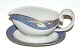 Royal 
Copenhagen, 
Blue Magnolia, 
Sauce boat on 
fixed dish
 Decoration 
number 563
 Length ...