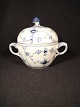 Blue Fluted Plain. Sugar bowl with lid. Royal Copenhagen. RC No. 1-244 First sorting.