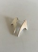 Bent Knudsen 
Sterling Silver 
Earrings. 
Measures 3.5 cm 
/ 1 3/8". 
Weighs 9.4 g / 
0.33 oz. Is in 
...