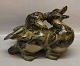 Royal 
Copenhagen 
Stoneware Birds 
20281 RC Two 
fighting ducks, 
Knud Kyhn, 
January 1932. 
In nice ...