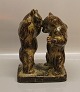 Royal 
Copenhagen 
Stoneware 20548 
RC Two Brown 
Bears, Knud 
Kyhn, Februar 
1943  29 cm. In 
nice and ...