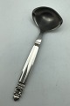 Georg Jensen Acorn Sterling Silver / Steel Gravy Spoon No. 154. Measures 18.3cm (7.20 inch)