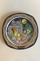 Bjorn Wiinblad 
Christmas Plate 
by Rosenthal -  
Jingle Bells 
1984. Measures 
28 cm / 11 1/32 
...