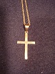 Gold cross with 
chain.
 14k Gold 585
 price dkr. 
995,-
