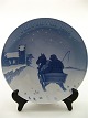 Bing og 
Groendahl 
christmas plate 
1906  1.quality