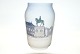 Royal 
Copenhagen 
vase, statue of 
Amalienborg
 Decoration 
number 4566
 Factory 
Second
 ...