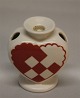 Royal 
Copenhagen 
Aluminia 
Faience  
Christmas Heart 
Candlestick and 
vase 2231 Hans 
Henrik Hansen 
...