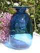 Jacob E Bang. 
Blue glass 
vase. Height 
21,5 cm. Fine 
Condition.