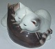 Royal Copenhagen Figurine 3 Kats lying No 304