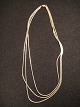 Three strand 
necklace.
 Silver. 925
 Length: 45 cm
 price $: 
133,-