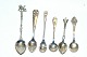 Salt Spoons in 
silver plate 
and stainless 
steel, in 
various 
patterns:
 All very nice 
and well ...