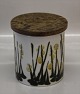 Aluminia 
Copenhagen 
Faience 7 RC 
Faience Round 
box with wooden 
lid. Baca Ellen 
Malmer 13 x 12 
cm ...