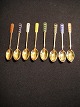 24 karat 
gold-plated 
spoon with 
enamel.
 925 sterling 
silver (ella)
 8 pieces
 Total weight 
...
