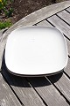 Wheat-corn (Hvedekorn) Danish porcelain by Royal Copenhagen, square dinner plates 25cm