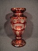Bohemian 
crystal vase.
