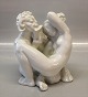 Dahl Jensen 
1176 Naked 
woman and faun 
Blanc de chine 
(Jens Jakob 
Bregnoe) 19 x 
16 cm Marked 
with ...