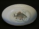 Bing & Grondahl Seagull with gold edgeFish plate, Crusian carp no. 7Diameter 21,5 ...