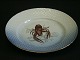 Bing & Grondahl Seagull with gold edgeFish plate, crayfish no 11Diameter 21,5 cmGood condition