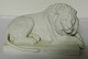 Bertel 
Thorvaldsen: 
Royal 
Copenhagen 
figure of lying 
lion in bisquit 
.A few small 
cuts are seen 
...