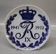 2 pcs in stock
Royal 
Copenhagen 
Commemorating 
King Frederik 
d. 9. 1947 - 
1972   In mint 
and ...