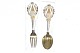Christmas spoon 
/ fork 1922 A. 
Michelsen
 Holly.
 The character 
of Bertha Dorph
 ...