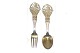 Christmas spoon 
/ fork 1924 A. 
Michelsen
 Sheaf of 
Grain
 Design: 
Bertha Dorph
 ...