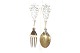 Christmas spoon 
/ fork 1929 A. 
Michelsen
 Christmas 
Roses
 Design: Ebba 
Holm
 Unopened ...