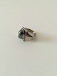 Georg Jensen Sterling Silver Ring with Hematite No 84