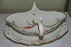 Meissen 
Porcelain 
Gravybowl 
w/under plate 
with Flower 
Design. 
Measures 25cm 
and is in good 
...