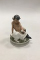 Royal 
Copenhagen 
Figurine Faun 
with Rabbit No 
439. Measures 
14 cm (5 33/64 
in) and is in 
good ...