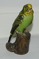 Budgerigar in ceramics from Aluminia