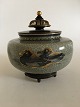 Royal 
Copenhagen Vase 
with Lid and 
Stand in Bronze 
by Knud 
Andersen. 
Measures 13,5cm 
high and ...