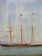 Gouache schooner 