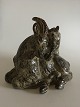 Royal 
Copenhagen 
Stoneware 
figurine Ram 
with young by 
Knud Kyhn No 
21642. Measures 
24cm x 30cm ...
