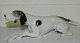 Figure of dog in porcelain from German Metzler & Ortloff