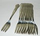 Minerva cake 
fork in silver 
plate. All 11 
in good 
condition. Sold 
as a set for 
d.kr. 500.00. 
...