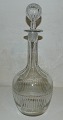 Antique 
decanter in 
glass with 
punched text: 
"Hans Nielsen 
Long Live 
1849". In 
perfect ...
