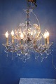6- lights Maria 
Terresa lamp. 
From 1920-1950. 
Height without 
chain 62 cm. 
Width 63 cm. 
Fine ...