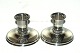 Candlesticks Round base, Silver