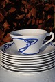 Faience German. 
Villeroy & Boch 
Dresden. "Blue 
Olga", Rare cup 
with saucer, 
height 6 cm. 
...