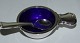 Georg Jensen Old Danish Sterling Silver Salt Cellar and spoon No 100