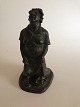 Siegfried 
Wagner Bronze 
figur af leende 
dame fra Ib 
Rathje 
Bronzestøberi. 
Measures 31cm 
and is ...