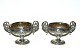 Beautiful salt 
cellars 1835 
gilt interior
Stamps: Three 
Towers "35" M, 
Scorpio sign, 
...