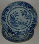 Chinese dishes 
with blue 
decorations 
decorated with 
heron. Made in 
the first half 
of 19th. ...