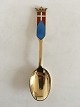 Anton Michelsen Commemorative Spoon In Gilded Sterling Silver from 1969