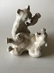 Royal 
Copenhagen 
Figurine 
Playing Polar 
Bear Cubs No 
1107. Measures 
14 cm / 5 33/64 
in. Designed 
...