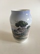 Royal 
Copenhagen Art 
Nouveau Vase 
with landscape 
motif No 
2854/3604. 
Measures 21cm 
and is in ...
