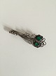 Georg Jensn 
Silver Brooch 
with Green Agat 
No 182 from 
1910-1920. 
Measures 5.3 cm 
/ 2 3/32 in. 
...